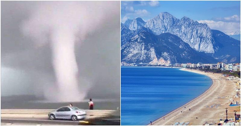 Туристы в ужасе: мощные ливни и торнадо обрушились на Анталию.